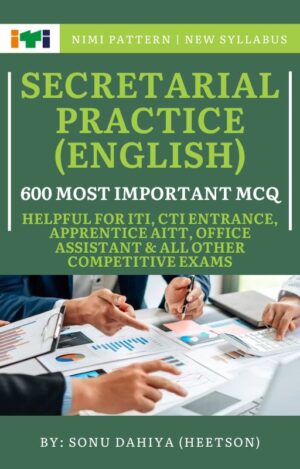 Secretarial Practice (English) MCQ Book Cover Page