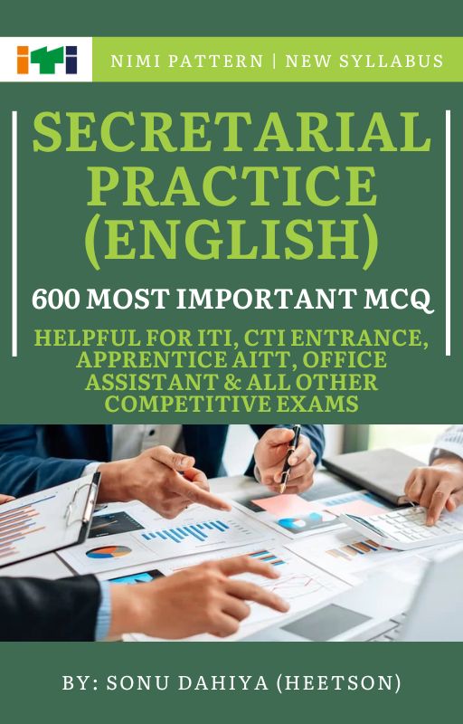 Secretarial Practice (English) MCQ Book Cover Page